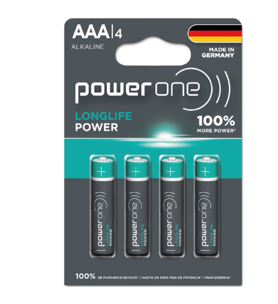 Pilas Alcalinas, Longlife Power, AAA - Blister x 4 Und.